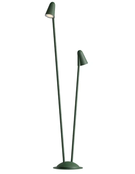 Redo Group - Nivalis Paletto da Giardino a 2 Diffusori - Verde Scuro