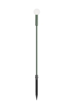 Redo Group - Torch Paletto da Giardino a Sfera con Picchetto - Verde Scuro