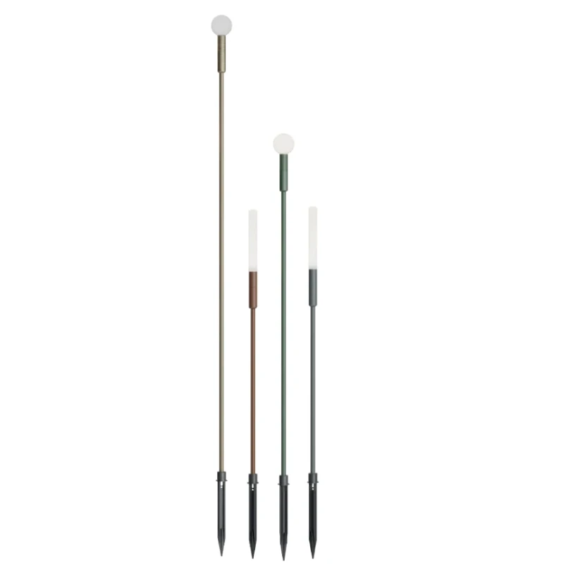 Redo Group - Torch Paletto da Giardino a Sfera con Picchetto - Ottone Anticato