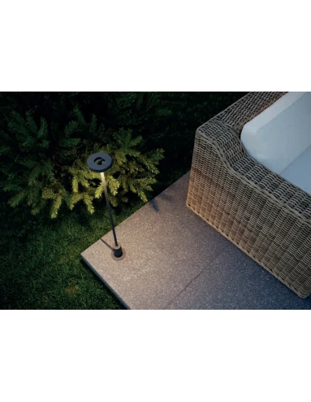 Redo Group - Elfic Paletto da Giardino con Picchetto - Grigio Scuro