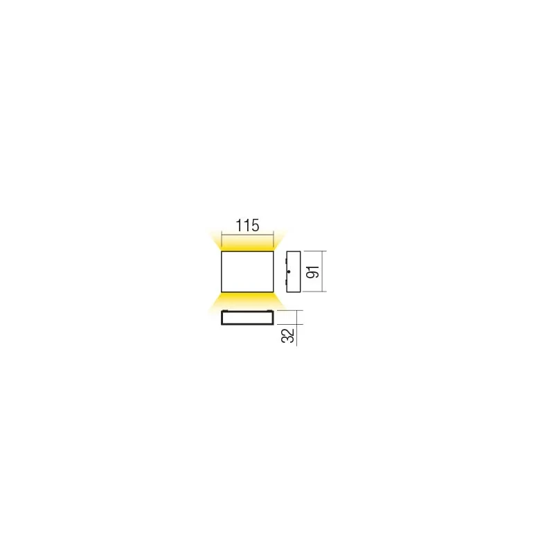 Redo Group - Kamal Outdoor Wall Lamp 11.5 cm - Matt White