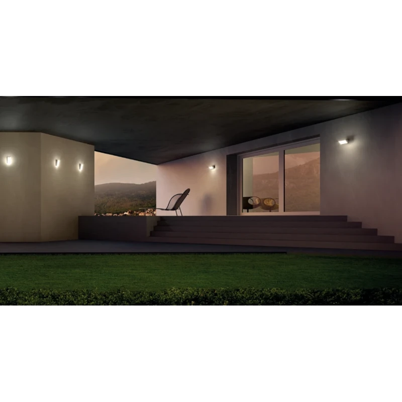 Redo Group - Tokyo Horizontal Outdoor Wall Lamp - Dark Grey