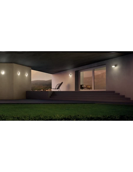 Redo Group - Tokyo Horizontal Outdoor Wall Lamp - Dark Grey