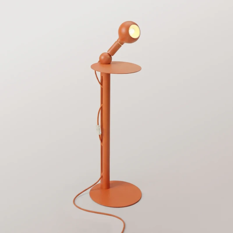 Filotto - Lampada da Terra Rocco Plug - Arancione