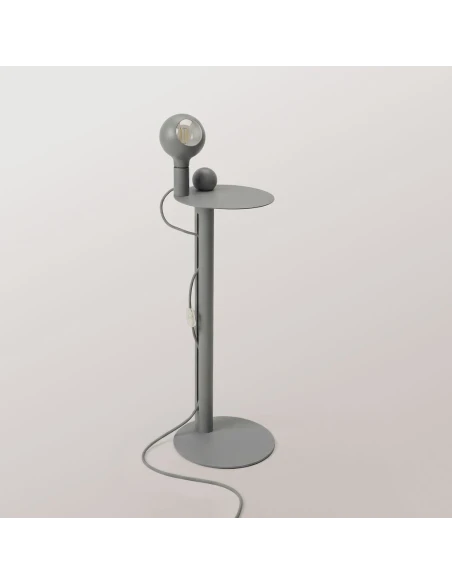 Filotto - Lampada da Terra Rocco Plug - Grigio