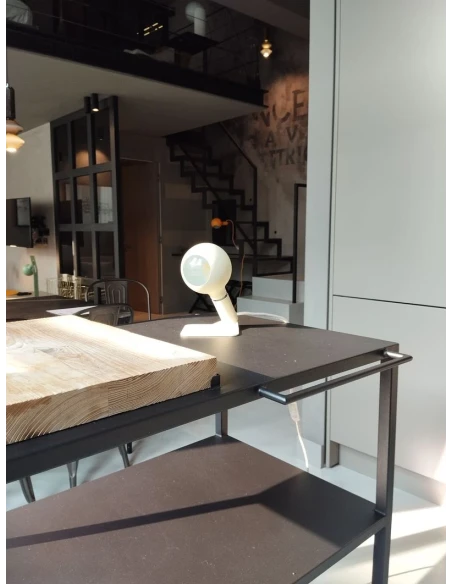 Filotto - Lampada da Tavolo / Comodino Magnetica Iride Camo - Bianco
