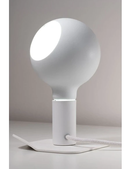 Filotto - Lampada da Tavolo / Comodino Magnetica Iride Camo - Bianco