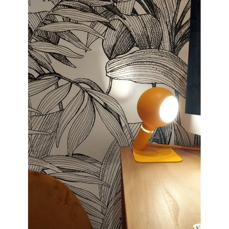 Filotto - Lampada da Tavolo / Comodino Magnetica Iride Camo - Giallo