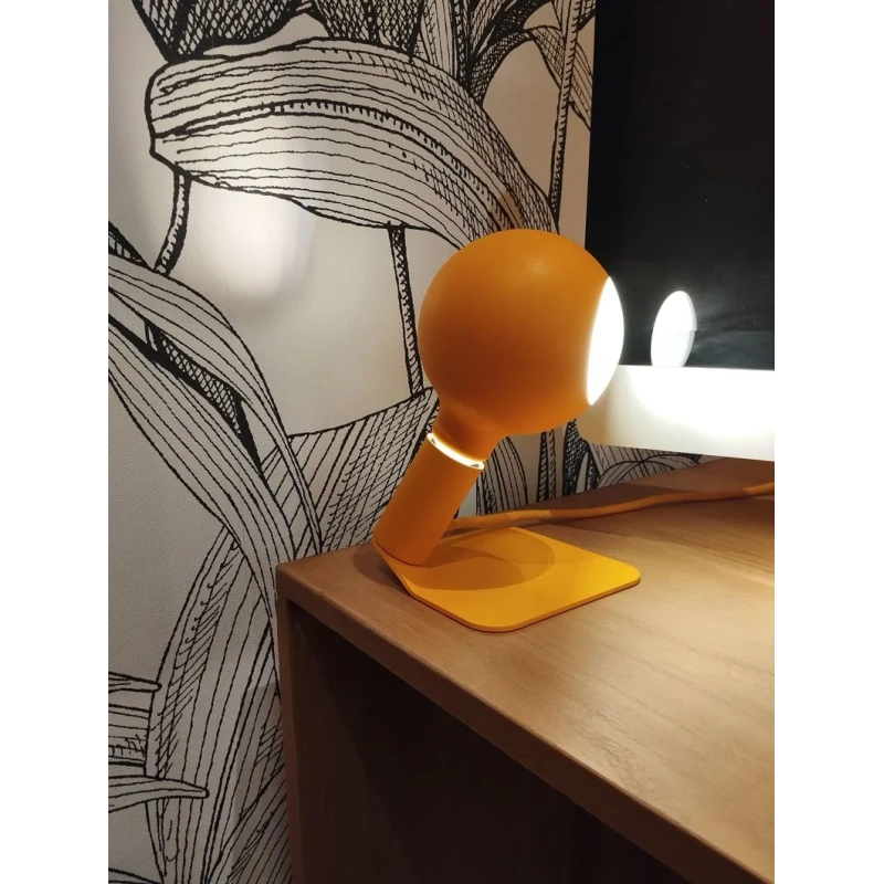 Filotto - Lampada da Tavolo / Comodino Magnetica Iride Camo - Giallo