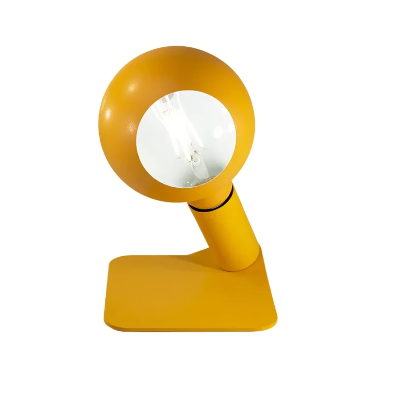 Filotto - Lampada da Tavolo / Comodino Magnetica Iride Camo - Giallo