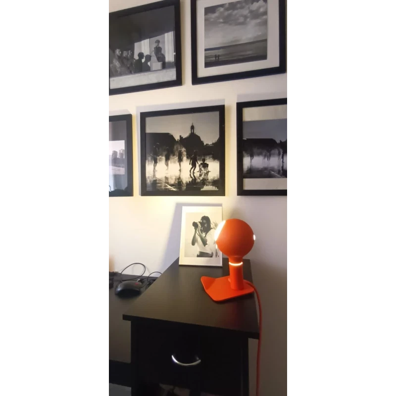 Filotto - Lampada da Tavolo / Comodino Magnetica Iride Camo - Arancione
