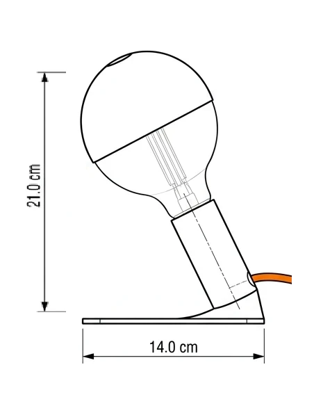 Filotto - Iride Maria Magnetic Table/Bedside Lamp - Cream