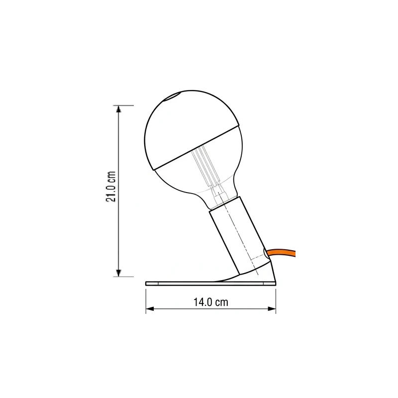 Filotto - Iride Maria Magnetic Table/Bedside Lamp - Red