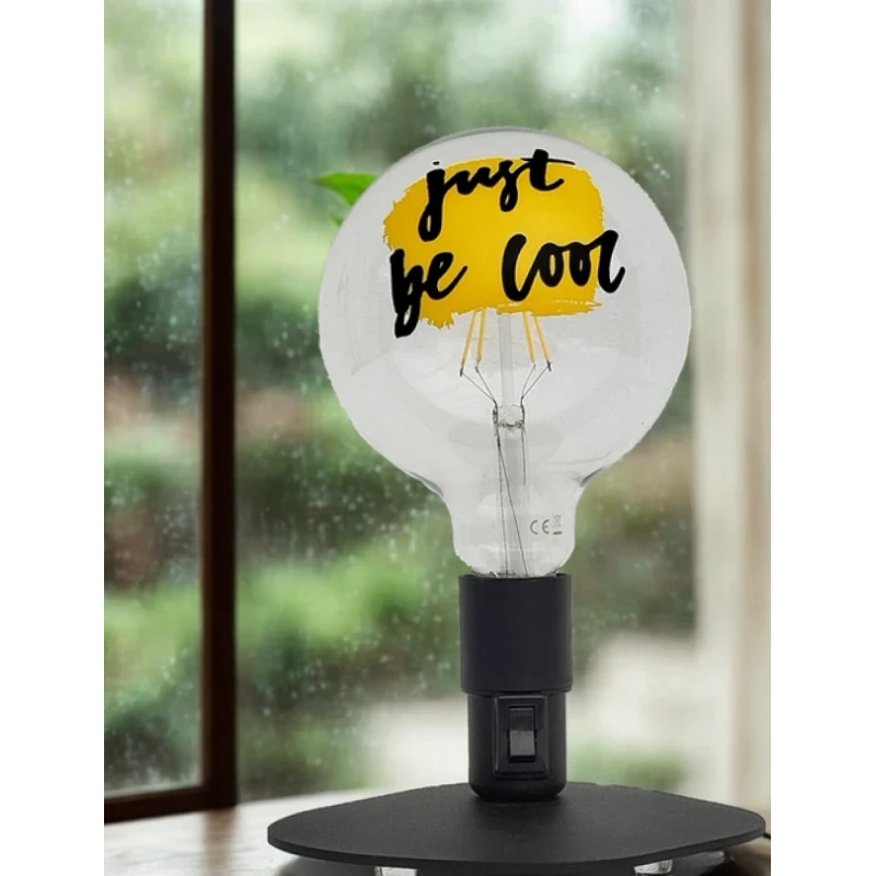 Filotto - Lampada da Tavolo Makia Tattoo Just Be Cool - Nero