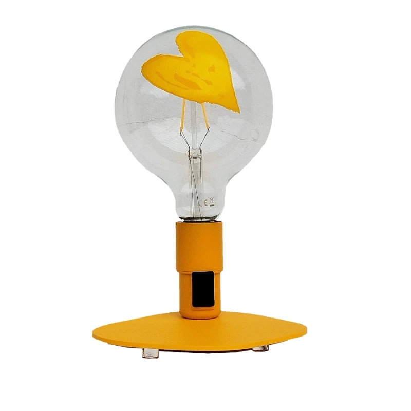 Filotto - Makia Tattoo Heart Table Lamp - Yellow