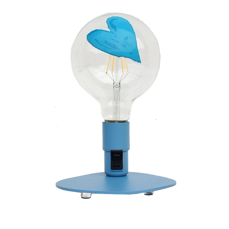 Filotto - Makia Tattoo Heart Table Lamp - Blue