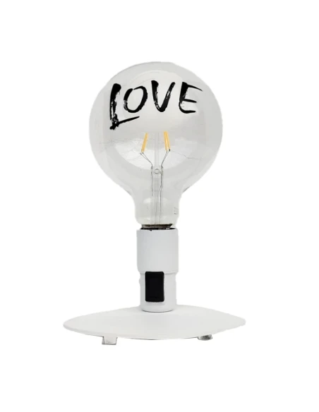 Filotto - Lampada da Tavolo Makia Tattoo Love - Bianco