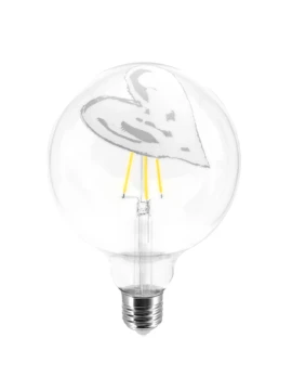 Filotto - Tattoo Lamp Pop Heart Light Bulb - White