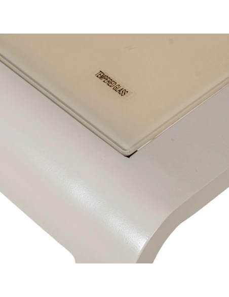 Camacho - Set Salotto da Giardino con Divano a 3 Posti, 2 Poltrone e Tavolino - Alluminio Crema