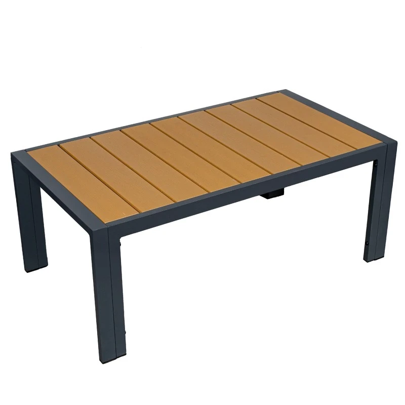 Camacho - Set Salotto da Giardino con Divano a 2 Posti, 2 Poltrone e Tavolino - Alluminio Antracite | Beige