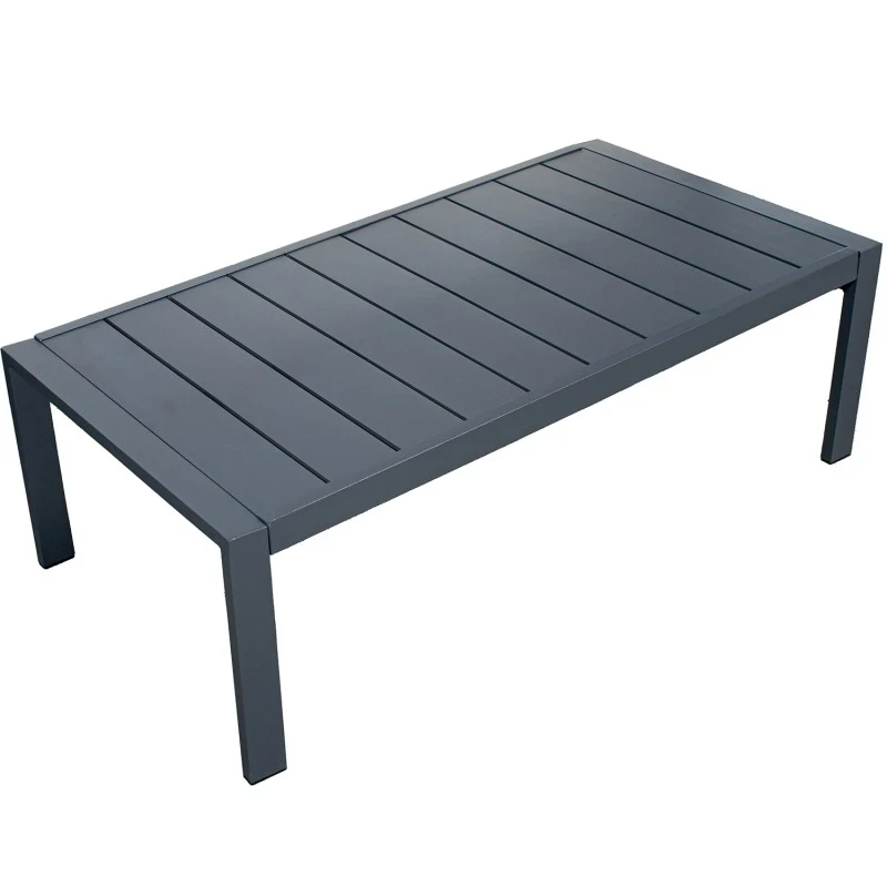 Camacho - Garden Lounge Set with 3-Seater Sofa, 2 Armchairs, and Coffee Table - Anthracite Aluminum | Beige