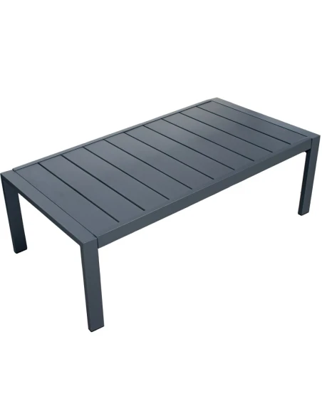 Camacho - Garden Lounge Set with 3-Seater Sofa, 2 Armchairs, and Coffee Table - Anthracite Aluminum | Beige