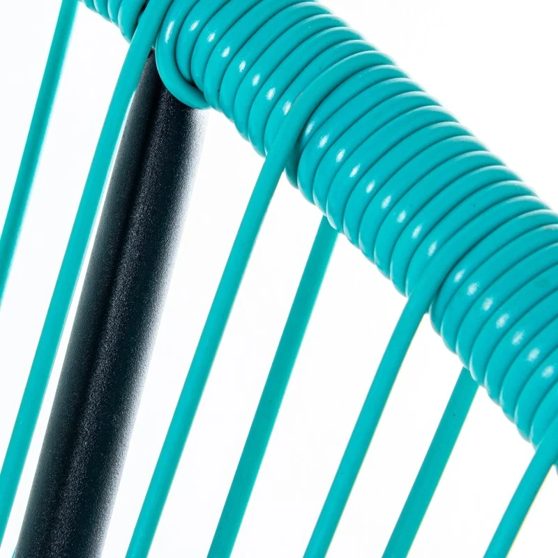 Camacho - Poltrona da Esterno in Acciaio e Vimini - Blu