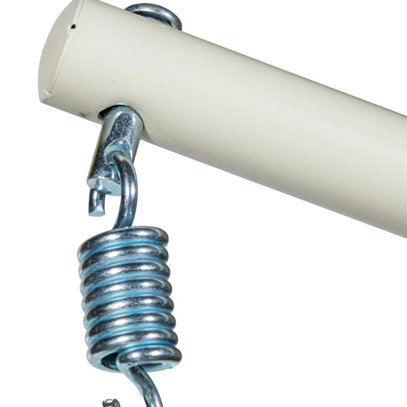 Camacho - Poltroncina Sospesa Goccia - Acciaio Bianco e Rattan