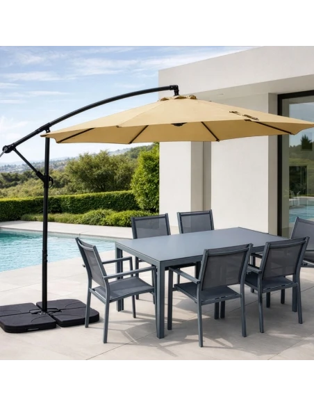 Camacho - Outdoor Umbrella in Steel and Polyester - Ø 270 cm