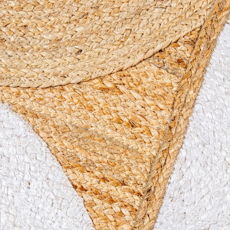 Camacho - Semicircle Outdoor Rug - Jute / White