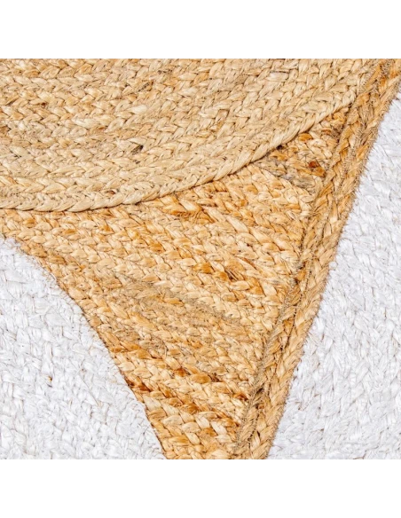 Camacho - Semicircle Outdoor Rug - Jute / White