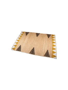 Camacho - Triangle Outdoor Rug - Jute / White