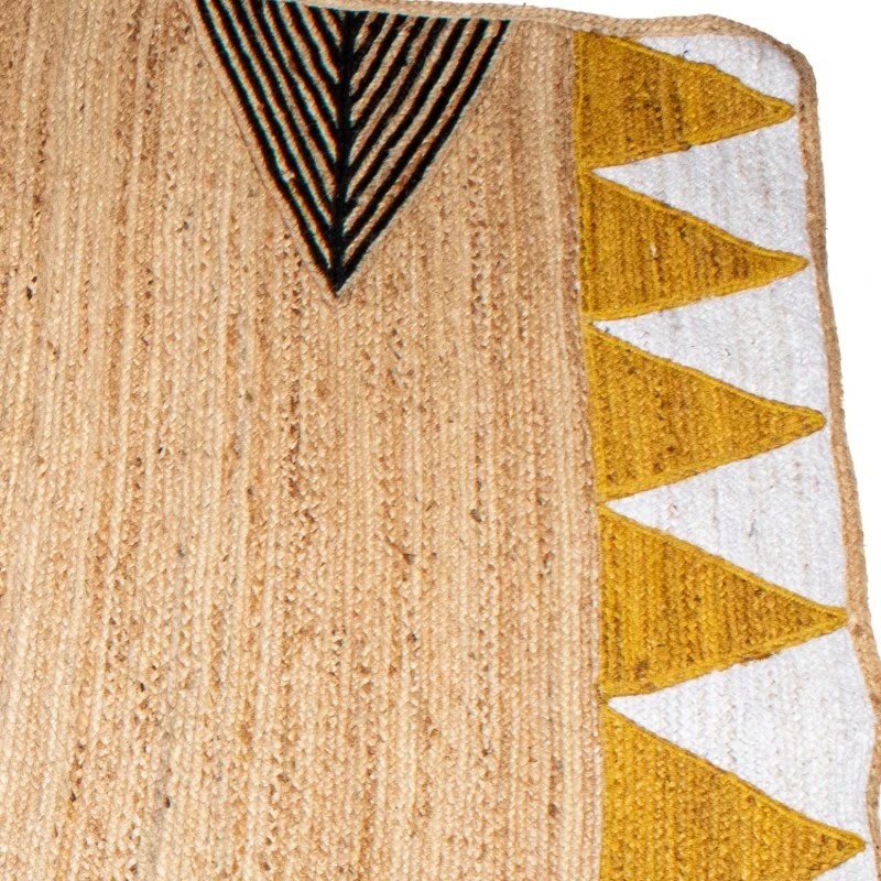 Camacho - Tappeto da Esterno Triangoli - Iuta / Bianco