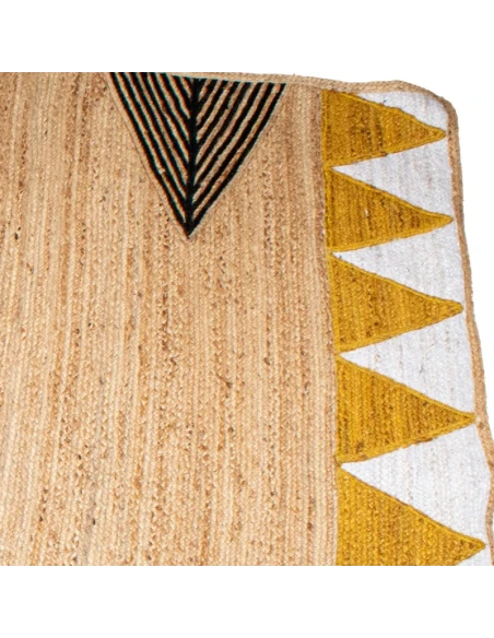 Camacho - Tappeto da Esterno Triangoli - Iuta / Bianco