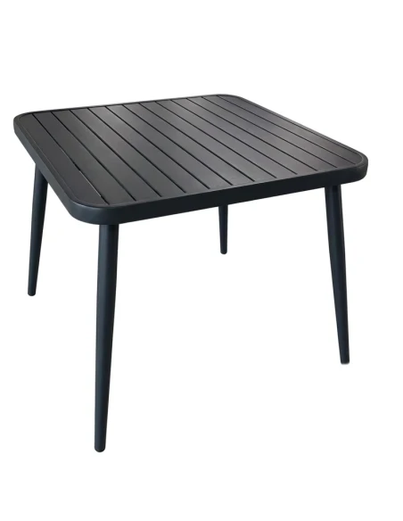 Camacho - Tavolo da Esterno 90x90 cm - Nero