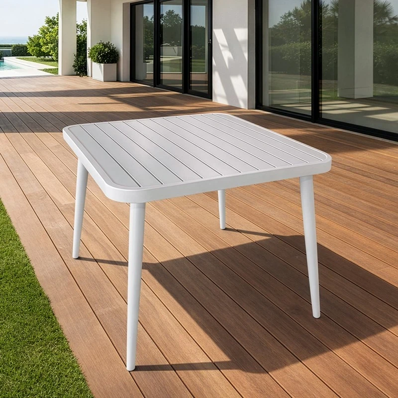Camacho - Tavolo da Esterno 90x90 cm - White