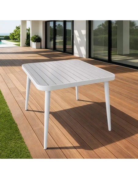 Camacho - Outdoor Table 90x90 cm - White