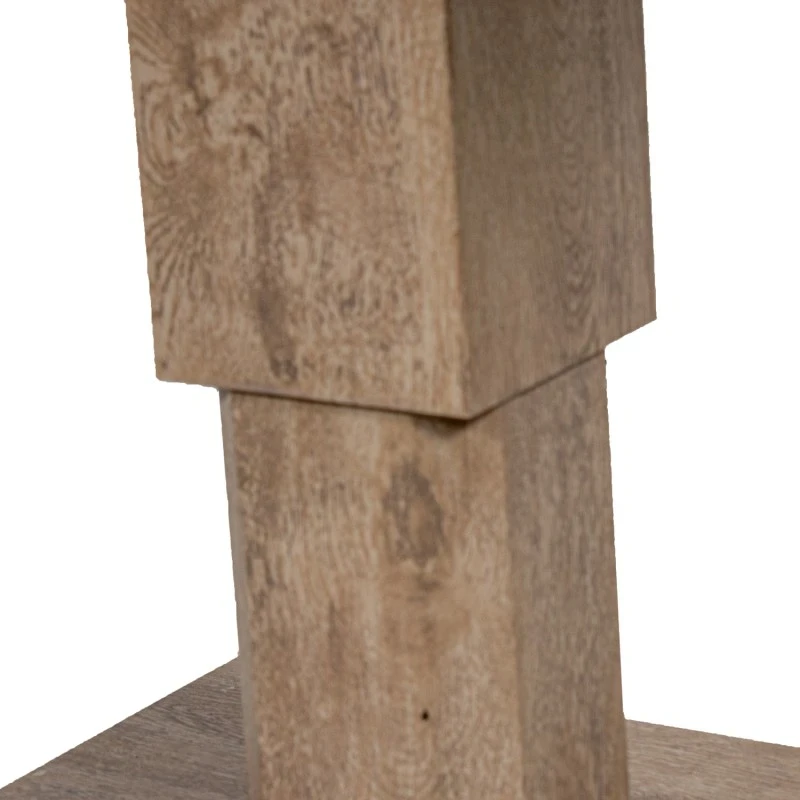 Camacho - Tavolo da Esterno Regolabile in Altezza - Alluminio Effetto Legno