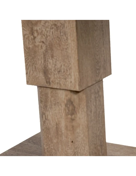 Camacho - Height-Adjustable Outdoor Table - Wood-Effect Aluminum