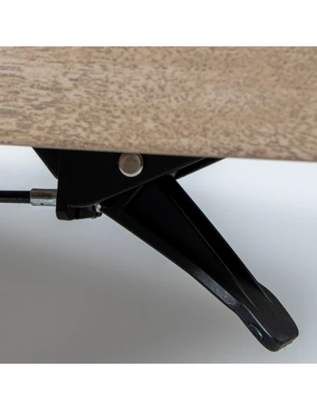 Camacho - Tavolo da Esterno Regolabile in Altezza - Alluminio Effetto Legno