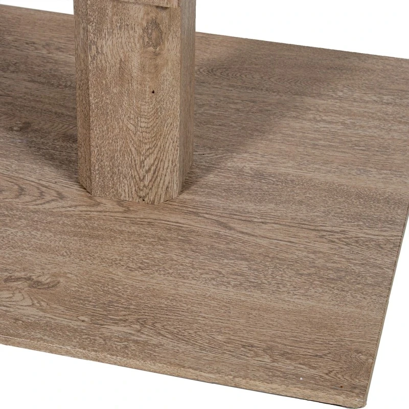 Camacho - Height-Adjustable Outdoor Table - Wood-Effect Aluminum