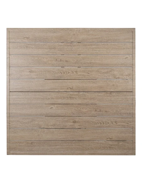 Camacho - Height-Adjustable Outdoor Table - Wood-Effect Aluminum