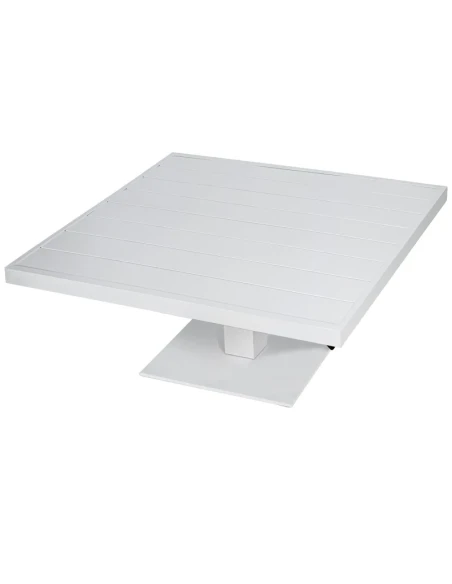 Camacho - Height-Adjustable Outdoor Table - White Aluminum