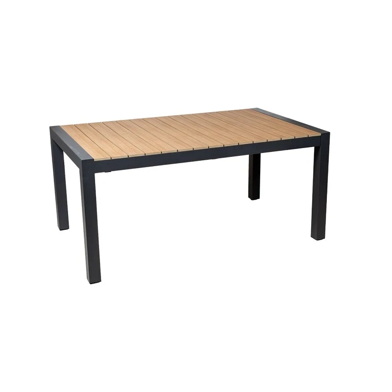 Camacho - Extendable Outdoor Table - Anthracite Aluminum / Polywood