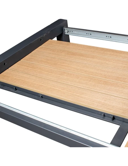 Camacho - Tavolo da Esterno Allungabile - Alluminio Antracite / Polywood