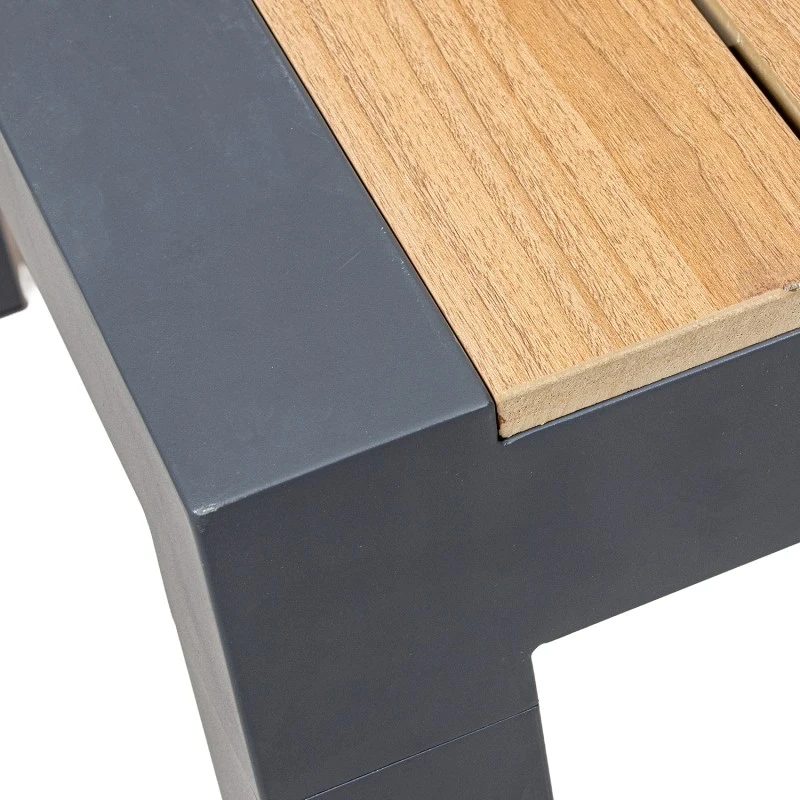 Camacho - Extendable Outdoor Table - Anthracite Aluminum / Polywood