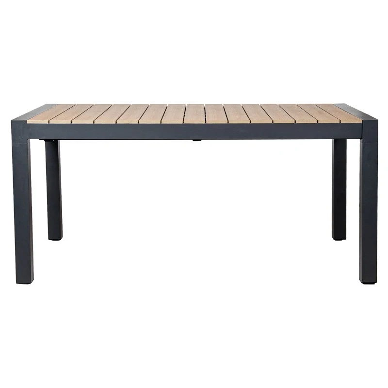 Camacho - Extendable Outdoor Table - Anthracite Aluminum / Polywood
