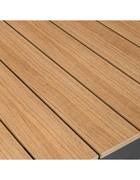 Camacho - Extendable Outdoor Table - Anthracite Aluminum / Polywood