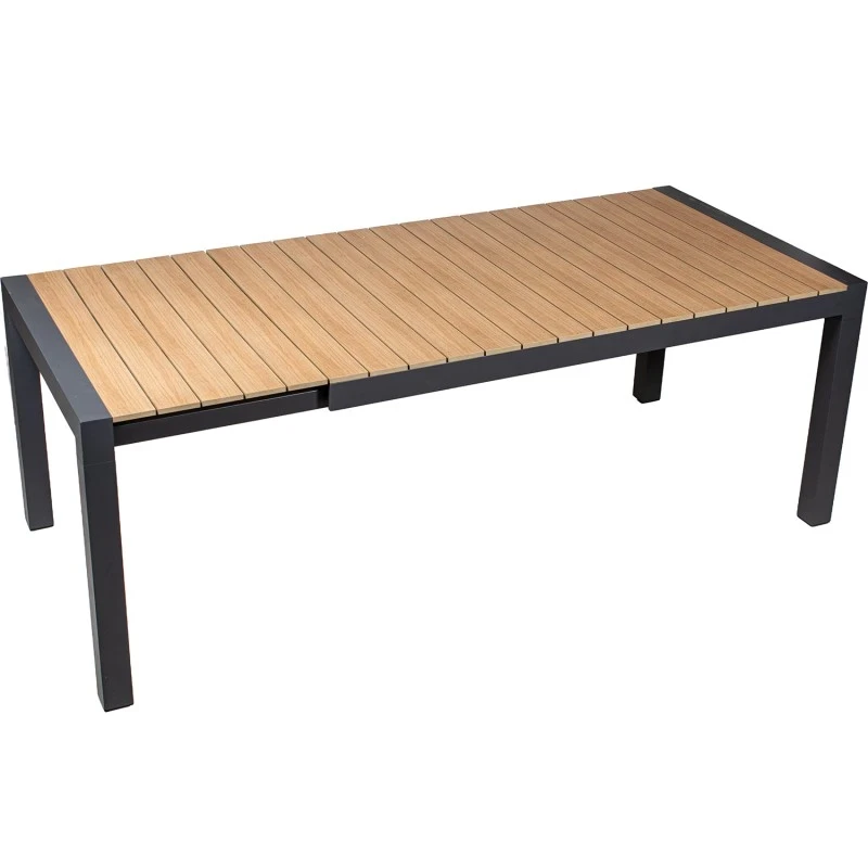 Camacho - Tavolo da Esterno Allungabile - Alluminio Antracite / Polywood