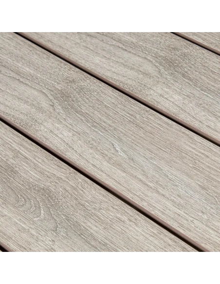 Camacho - Extendable Outdoor Table - Cream Aluminum / Polywood
